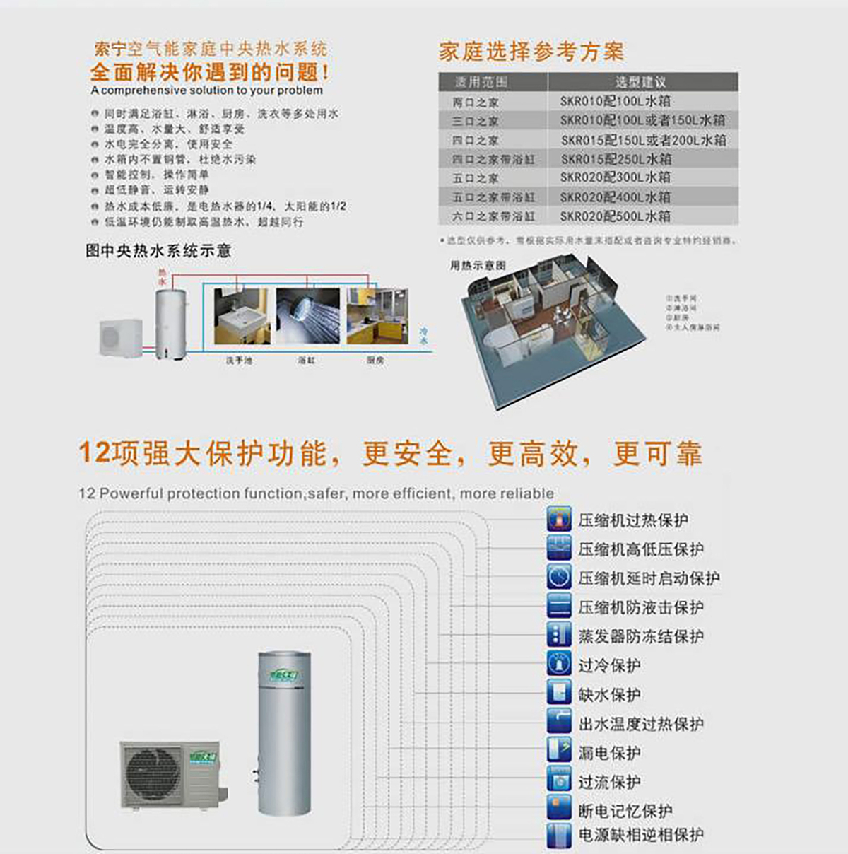 空气能热泵热水器