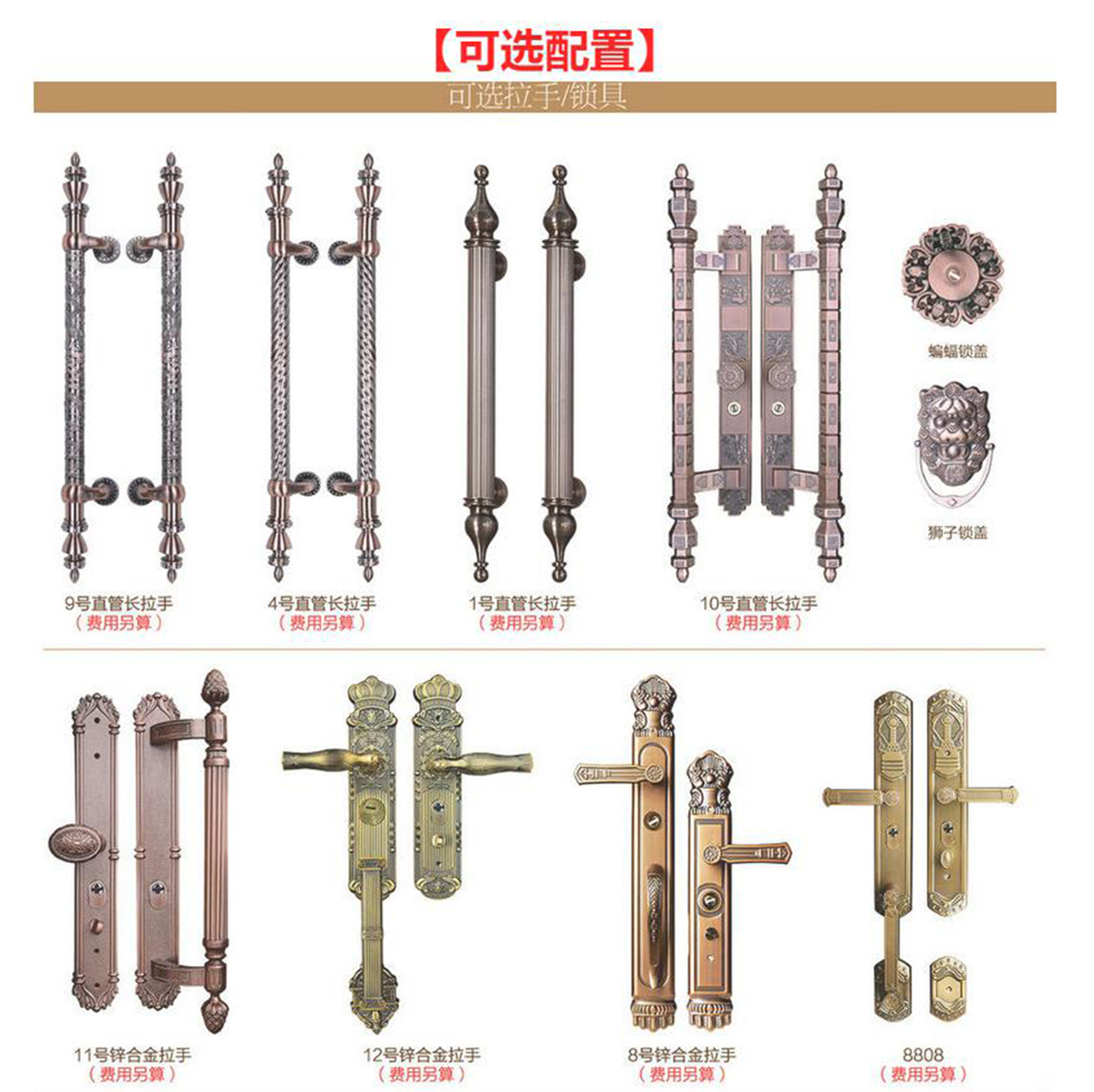 弘旺高档定制别墅入户门