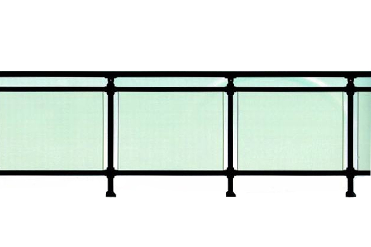 铁艺玻璃栏杆 