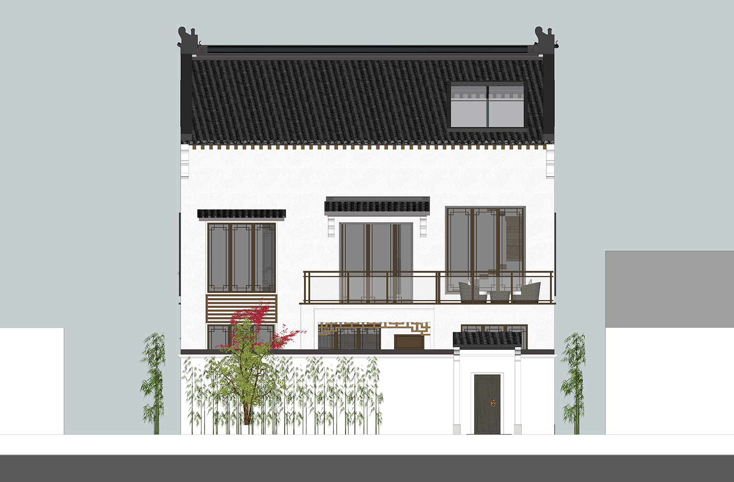 江苏泰州程家新中式宅院