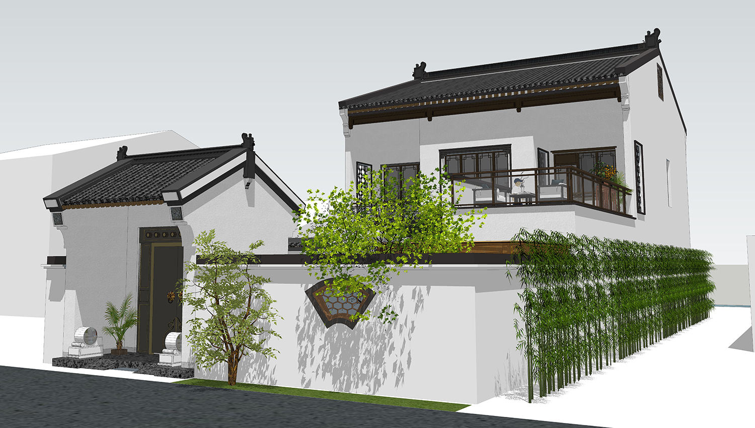 江苏泰州程家新中式宅院