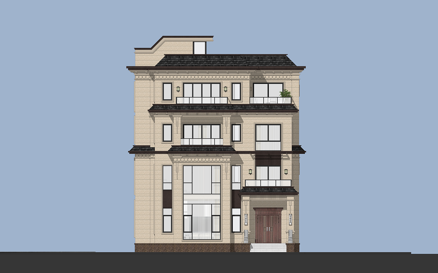 福建泉州钟家新中式别墅