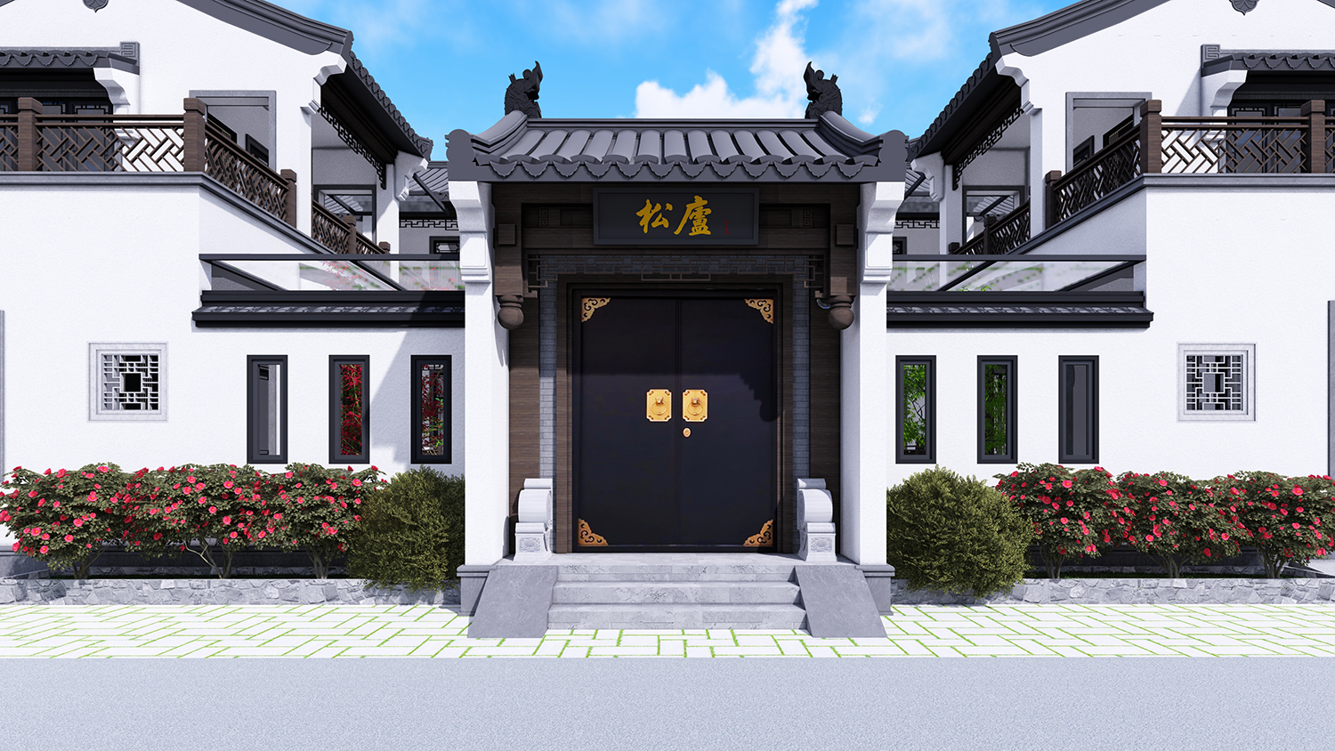 湖南邵阳易家中式二层自建别墅设计