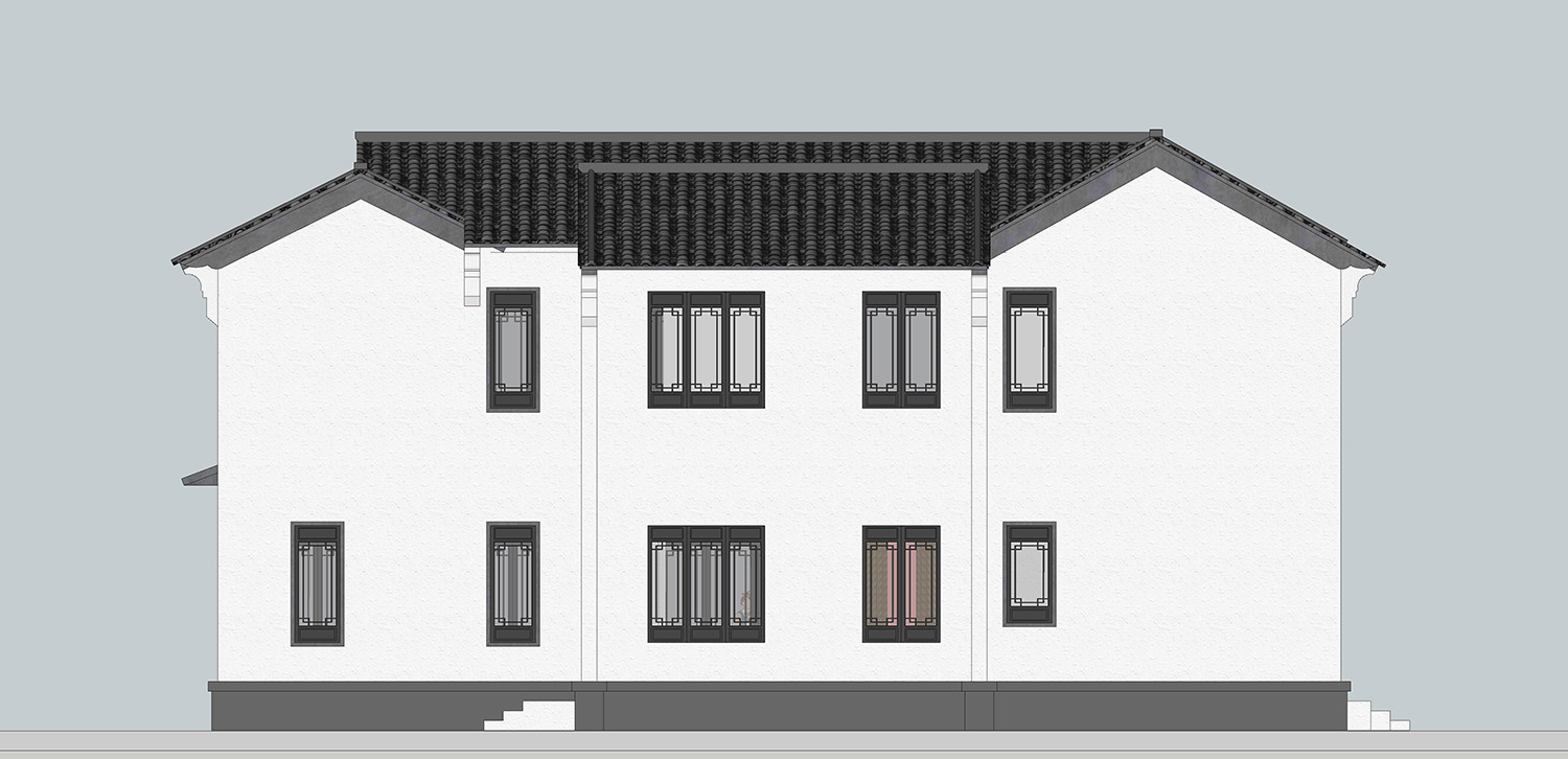 湖北仙桃李家新中式宅院