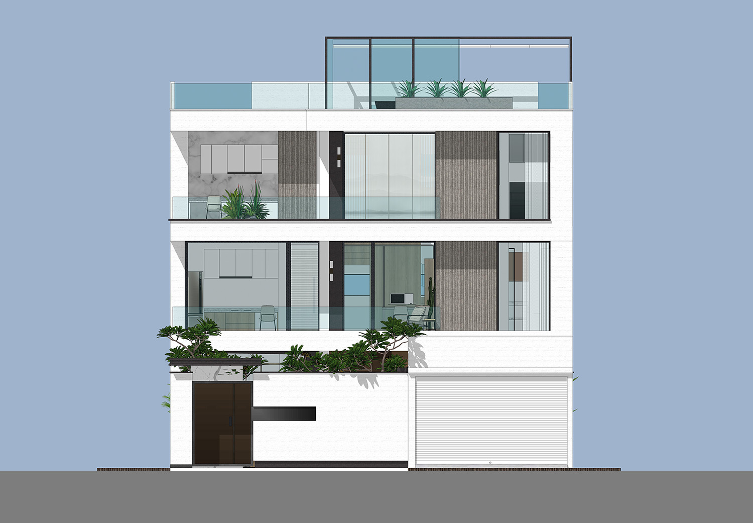 福建厦门陈家现代别墅图纸