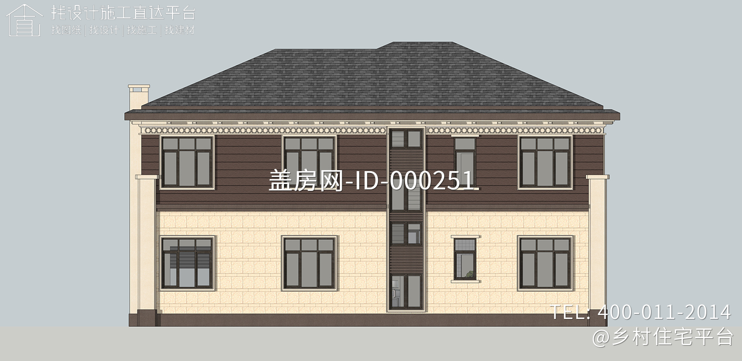 湖南湘潭齐家新中式别墅图纸