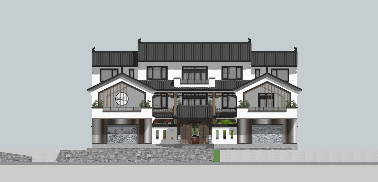 湖南湘西李家中式三合院