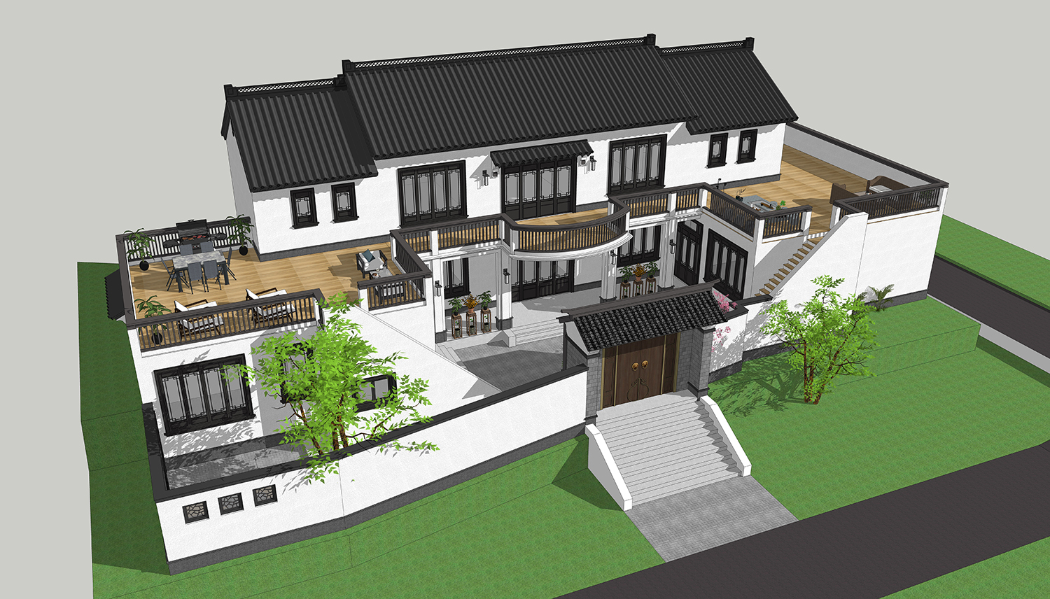 四川南充徐家新中式三合院