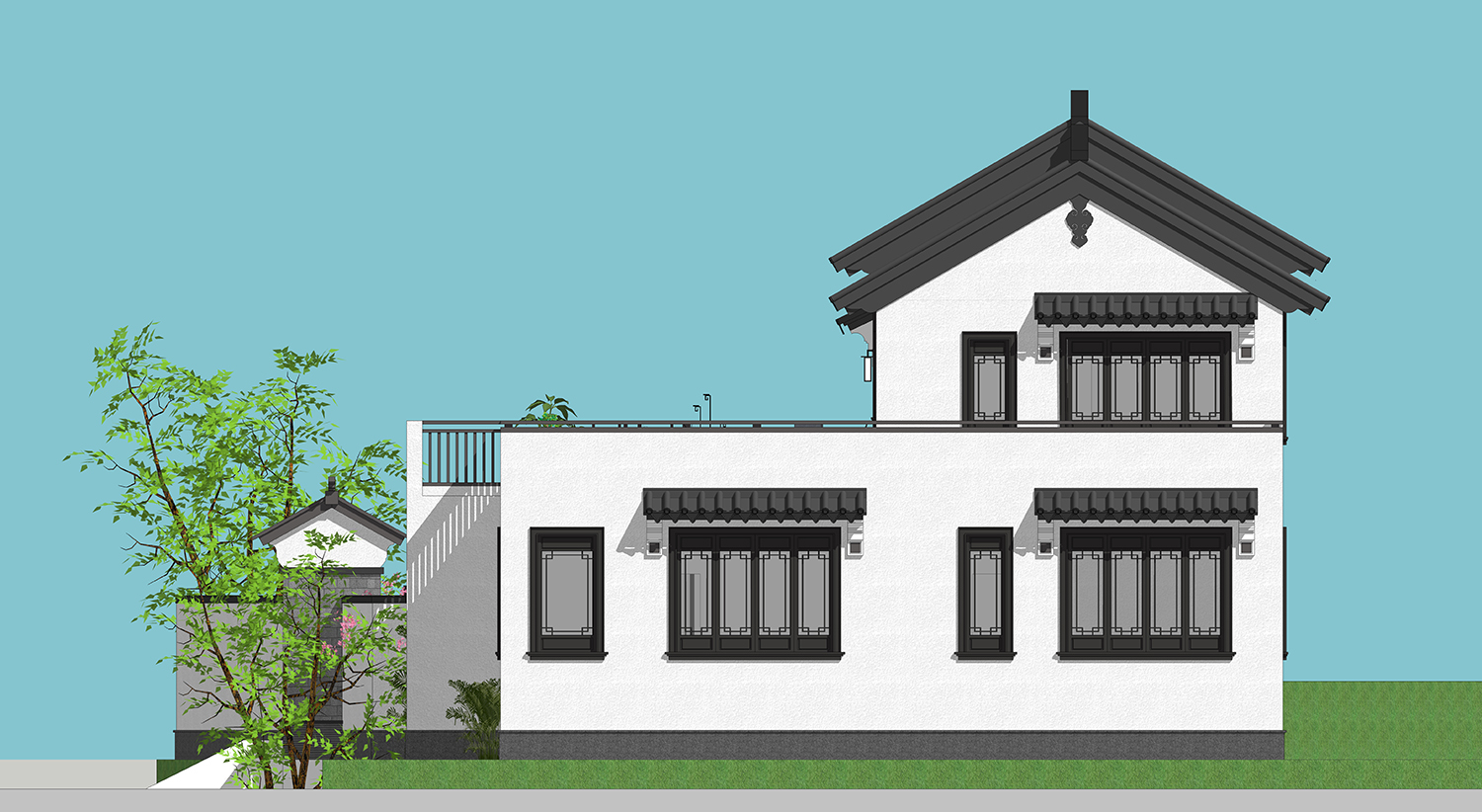 四川南充徐家新中式三合院