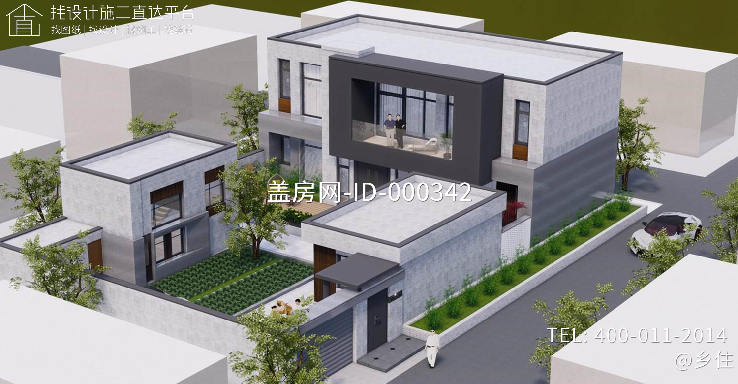 河北保定翟家现代别墅图纸 河北保定翟家现代别墅图纸