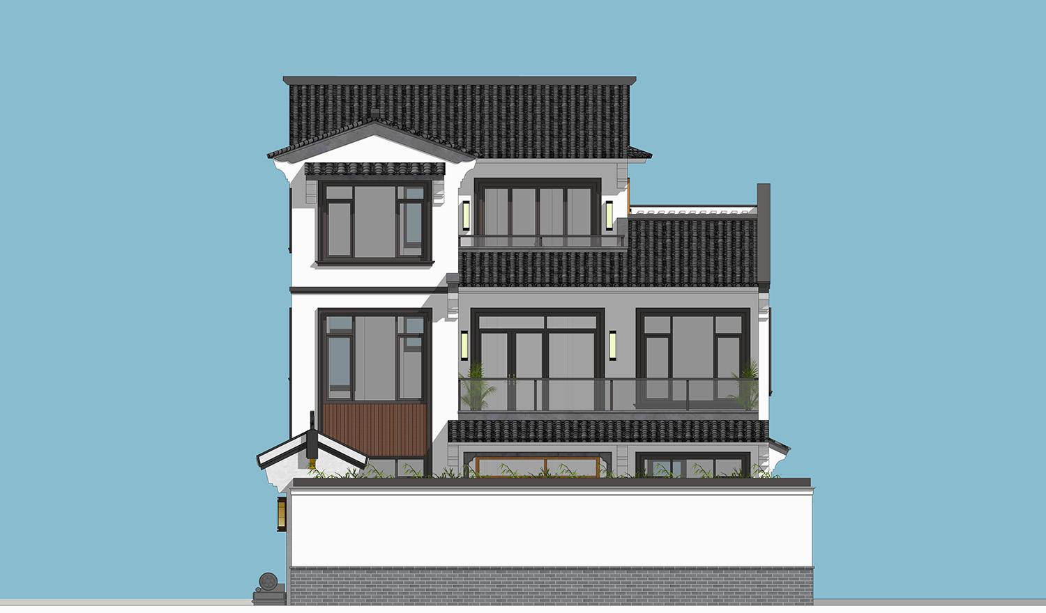 浙江余姚黄家新中式别墅