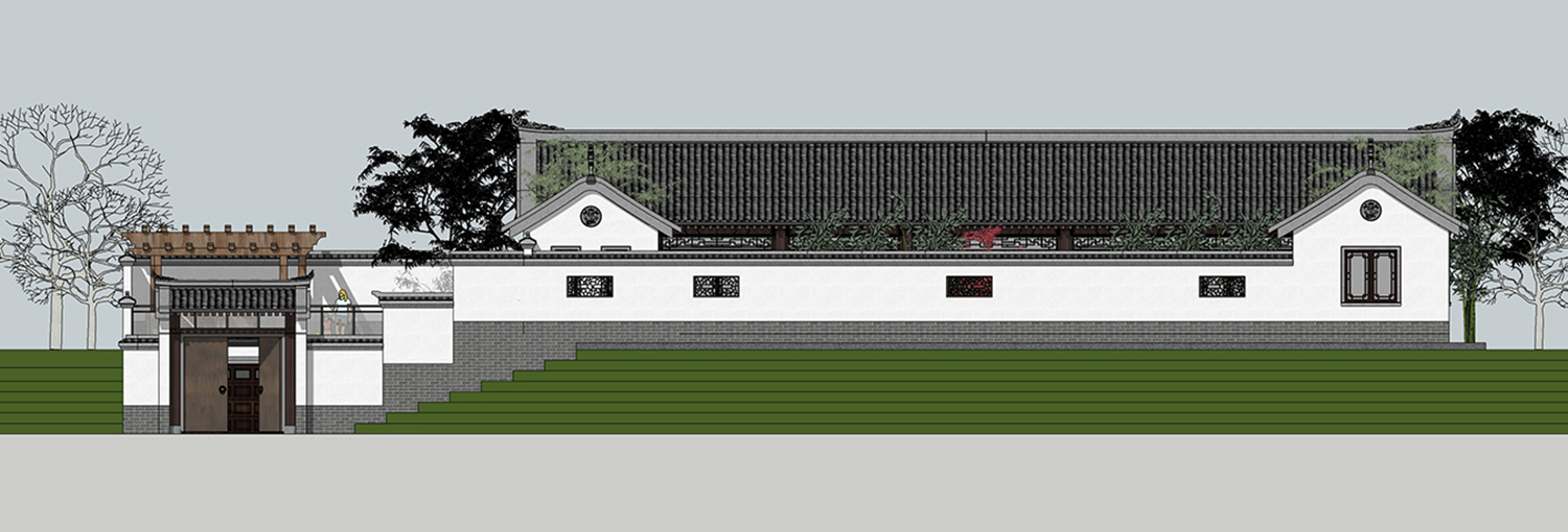湖南浏阳周家中式三合院