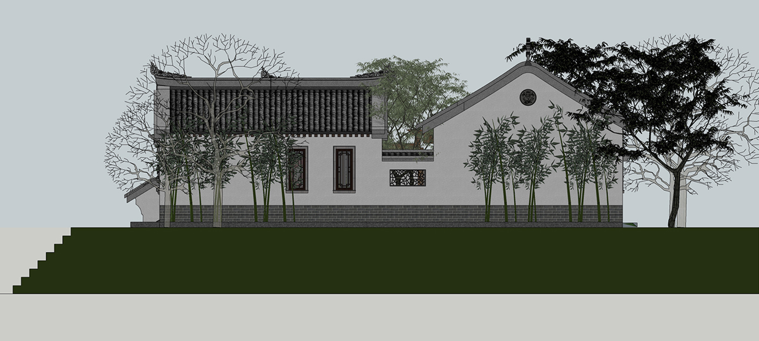 湖南浏阳周家中式三合院