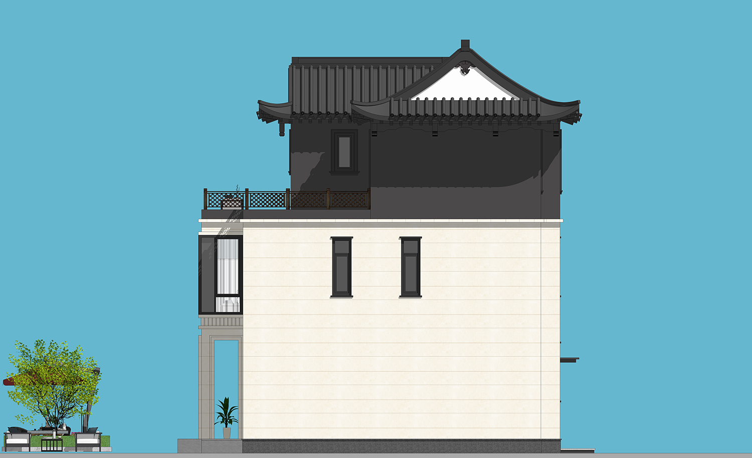浙江杭州晏家现代别墅