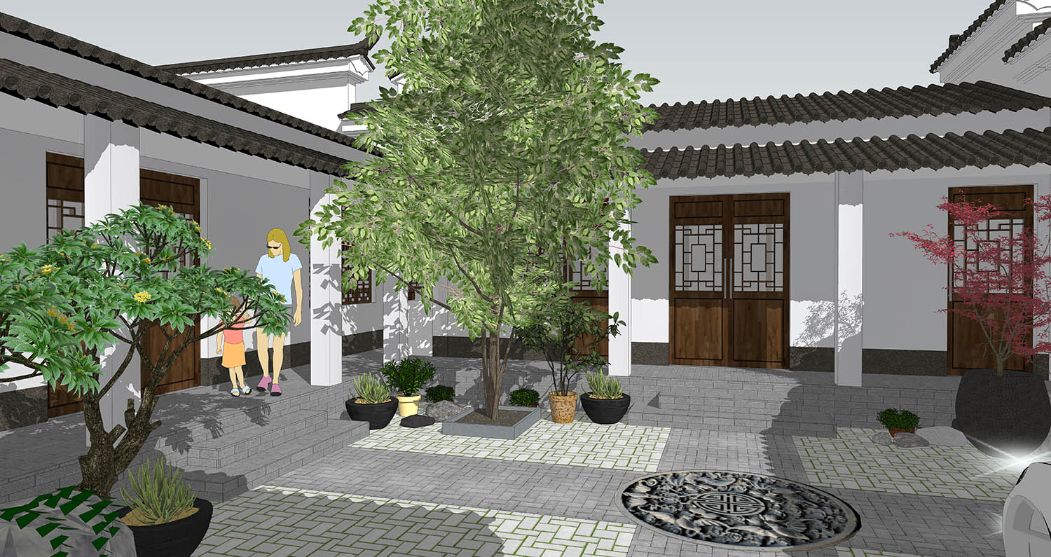 安徽阜阳郭家中式三合院