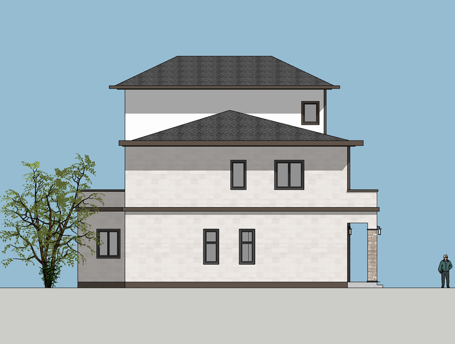 湖南岳阳汤家新中式别墅