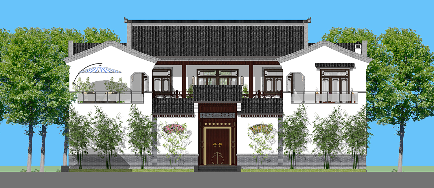 四川自贡丁家中式合院