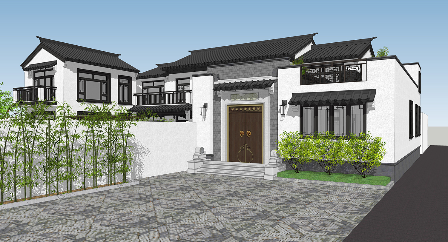 甘肃白银杨家新中式三合院