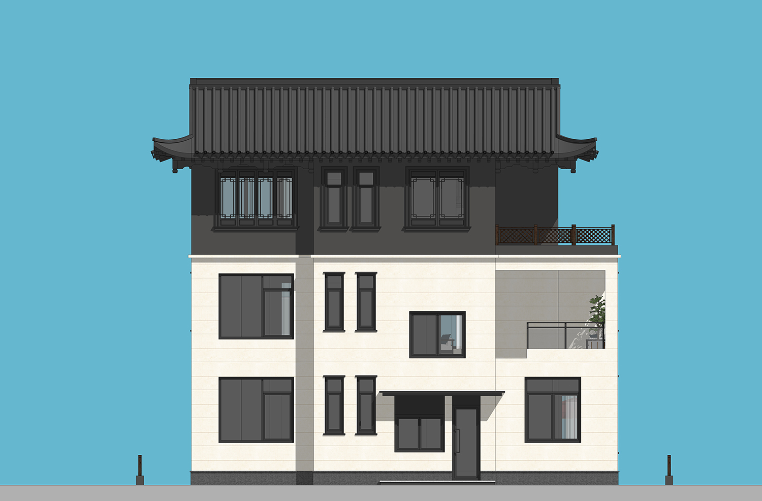 浙江杭州晏家现代别墅