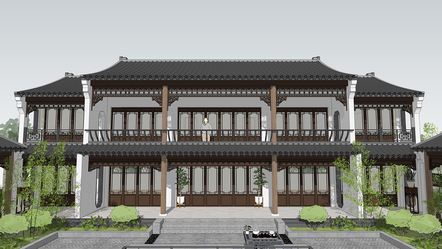 湖南常德冯家中式三合院