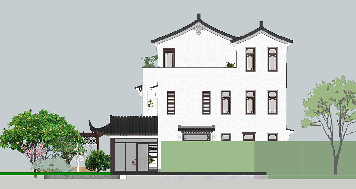湖南长沙彭家中式别墅