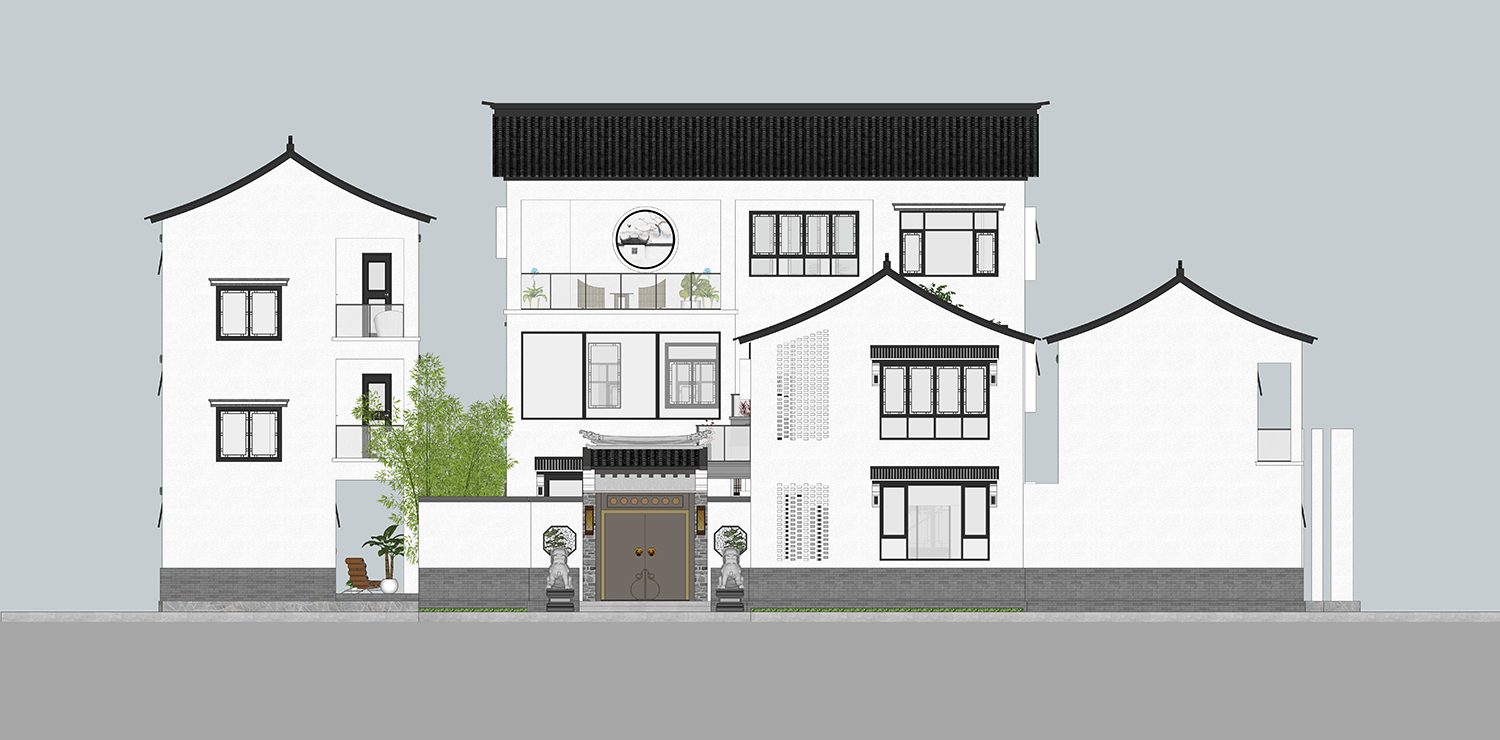 湖南永州陈家新中式建筑群