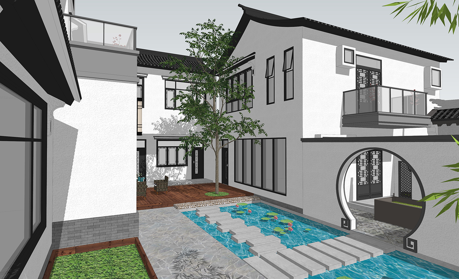 湖南永州陈家新中式建筑群