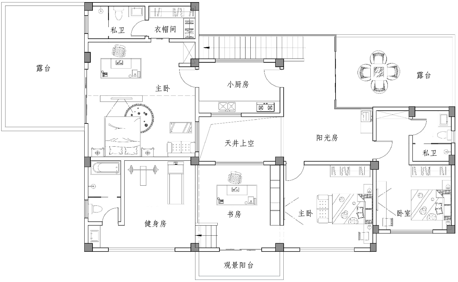 福建宁德陈家新中式别墅图纸