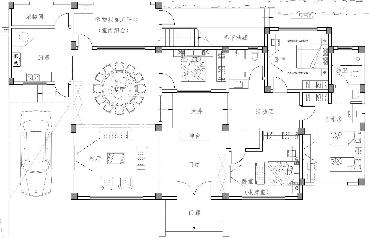 福建宁德陈家新中式别墅图纸