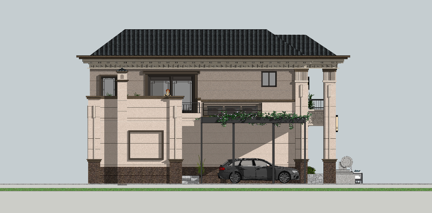 福建宁德陈家新中式别墅图纸