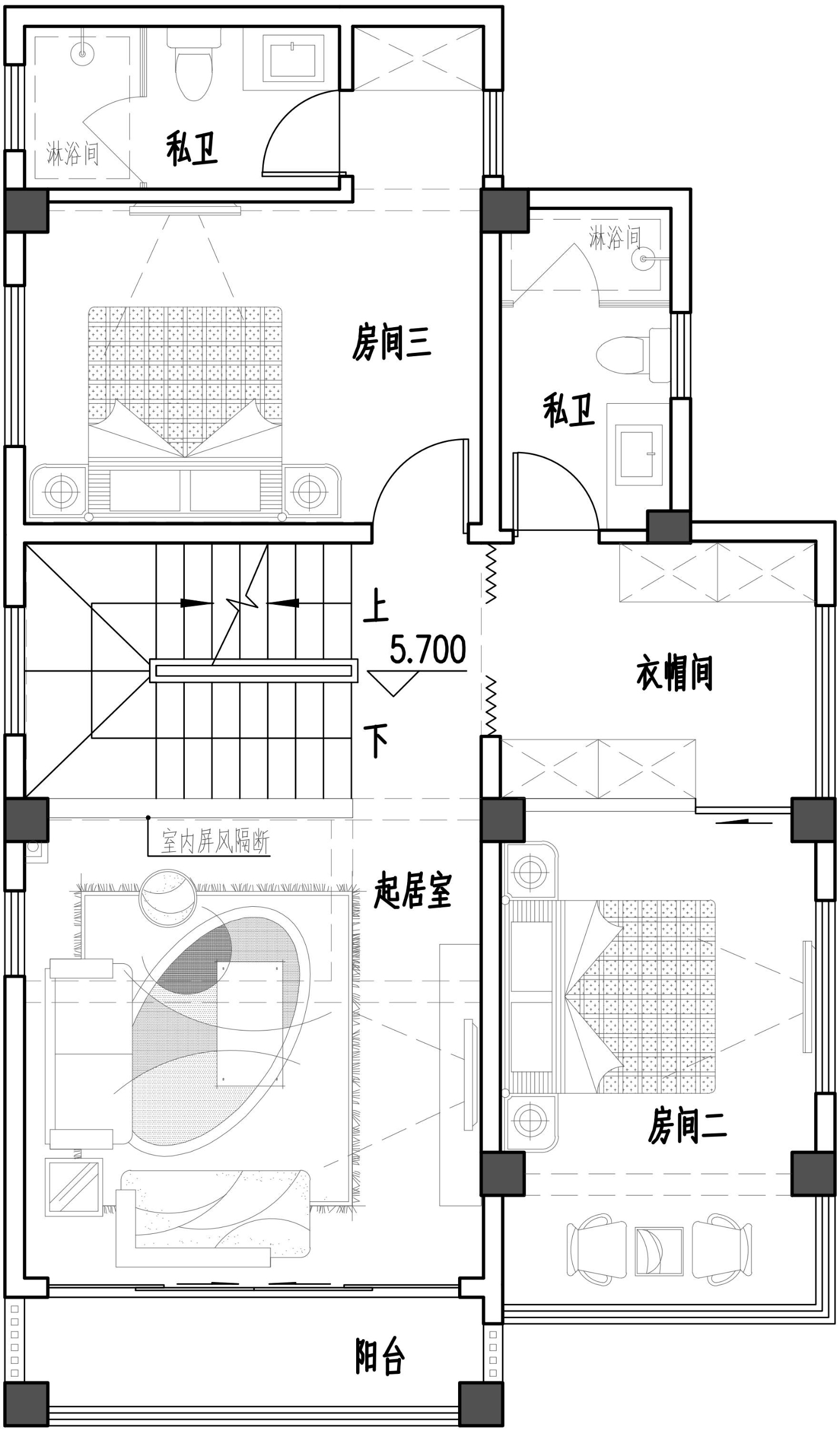 厦门卢先生现代农村自建房图纸