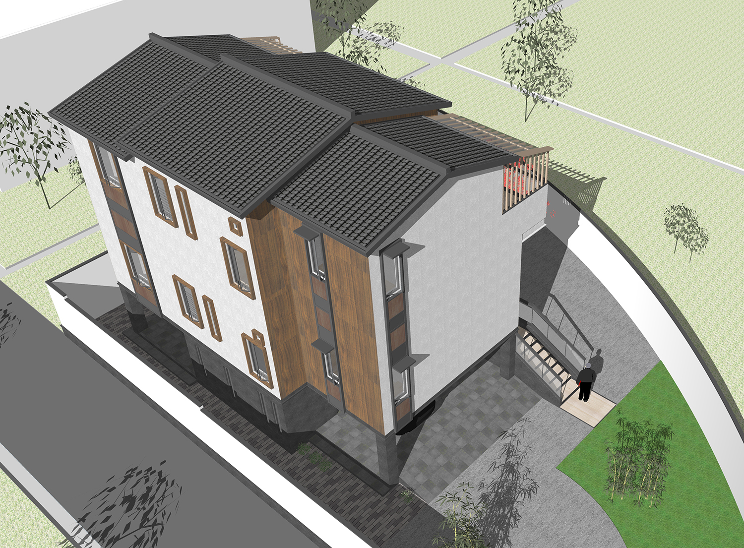 四川达州陈家新中式宅院