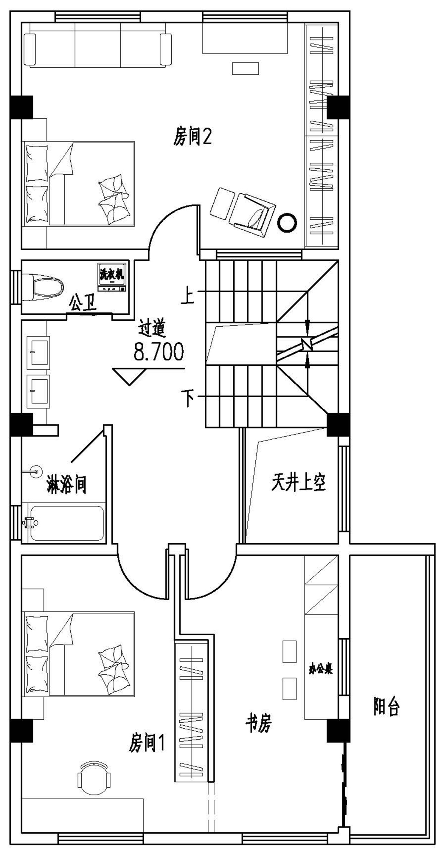 福建厦门陈家现代别墅设计图纸