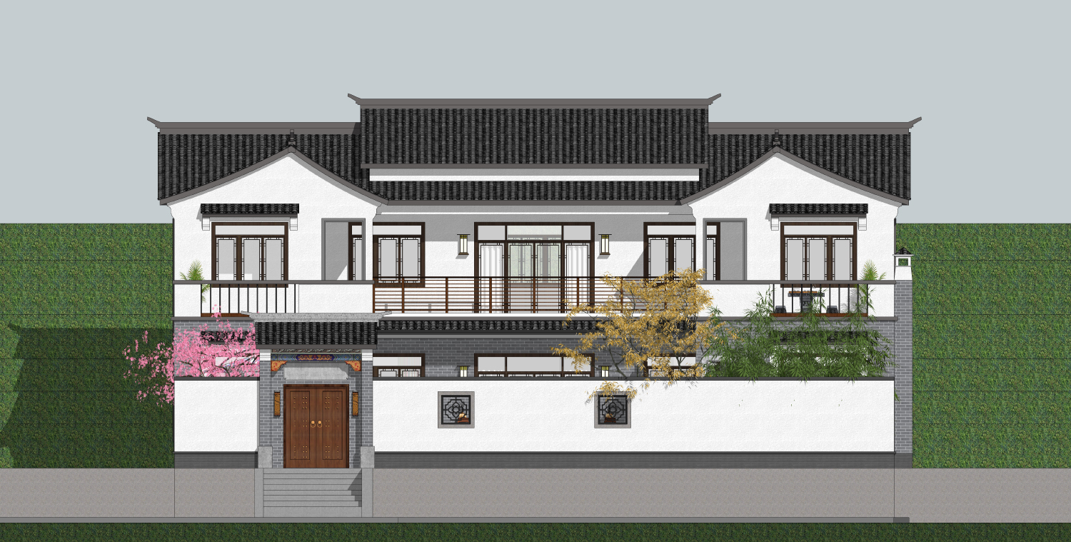 四川巴中冯家中式三合院