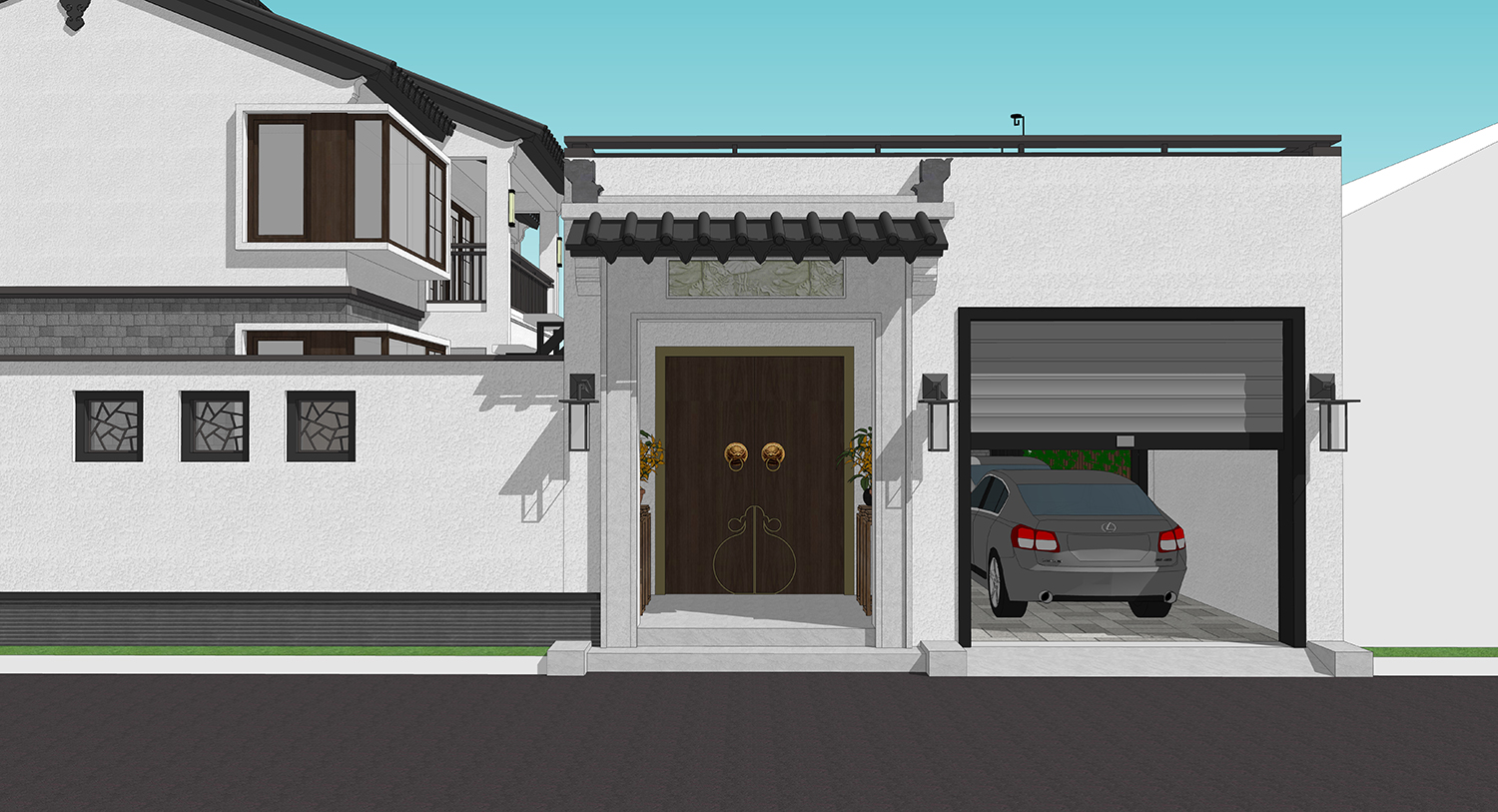河南驻马店张家新中式三合院
