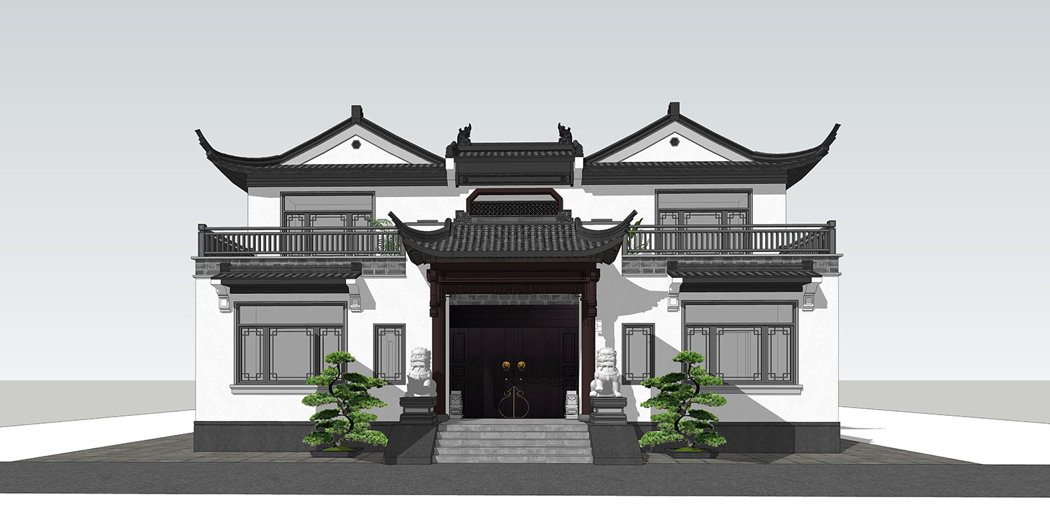 浙江庆元沈家新中式四合院