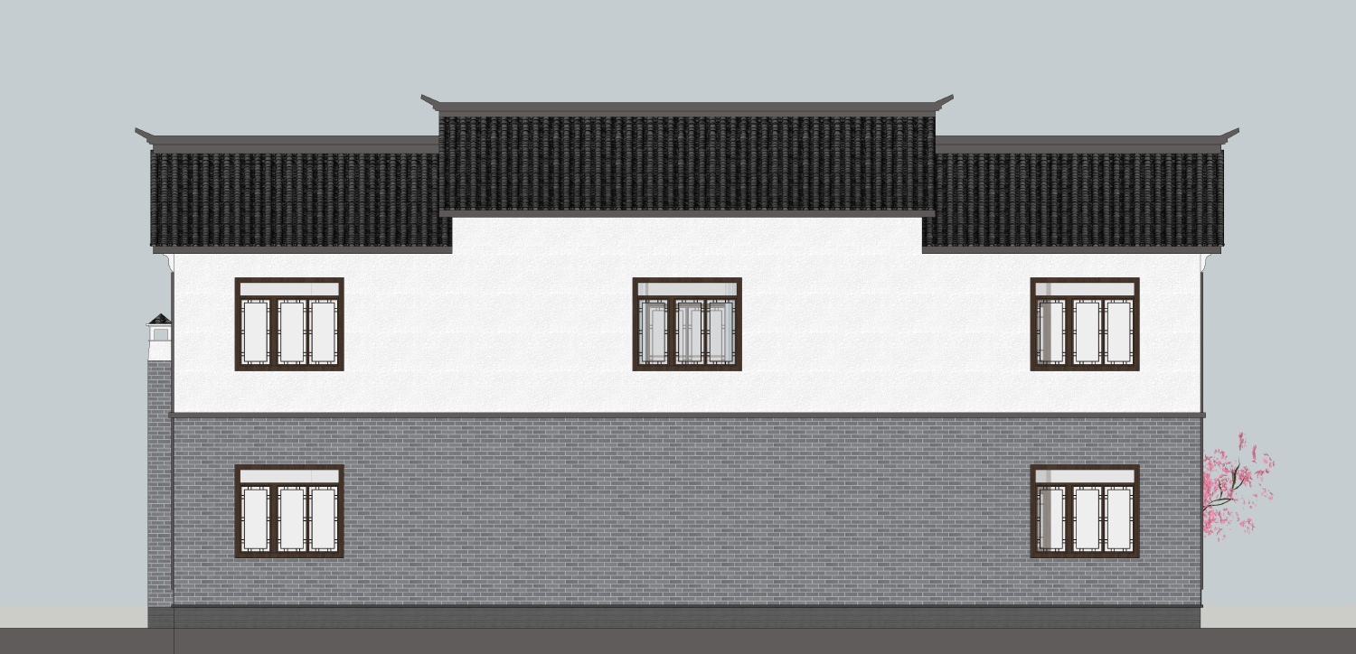 四川巴中冯家中式三合院