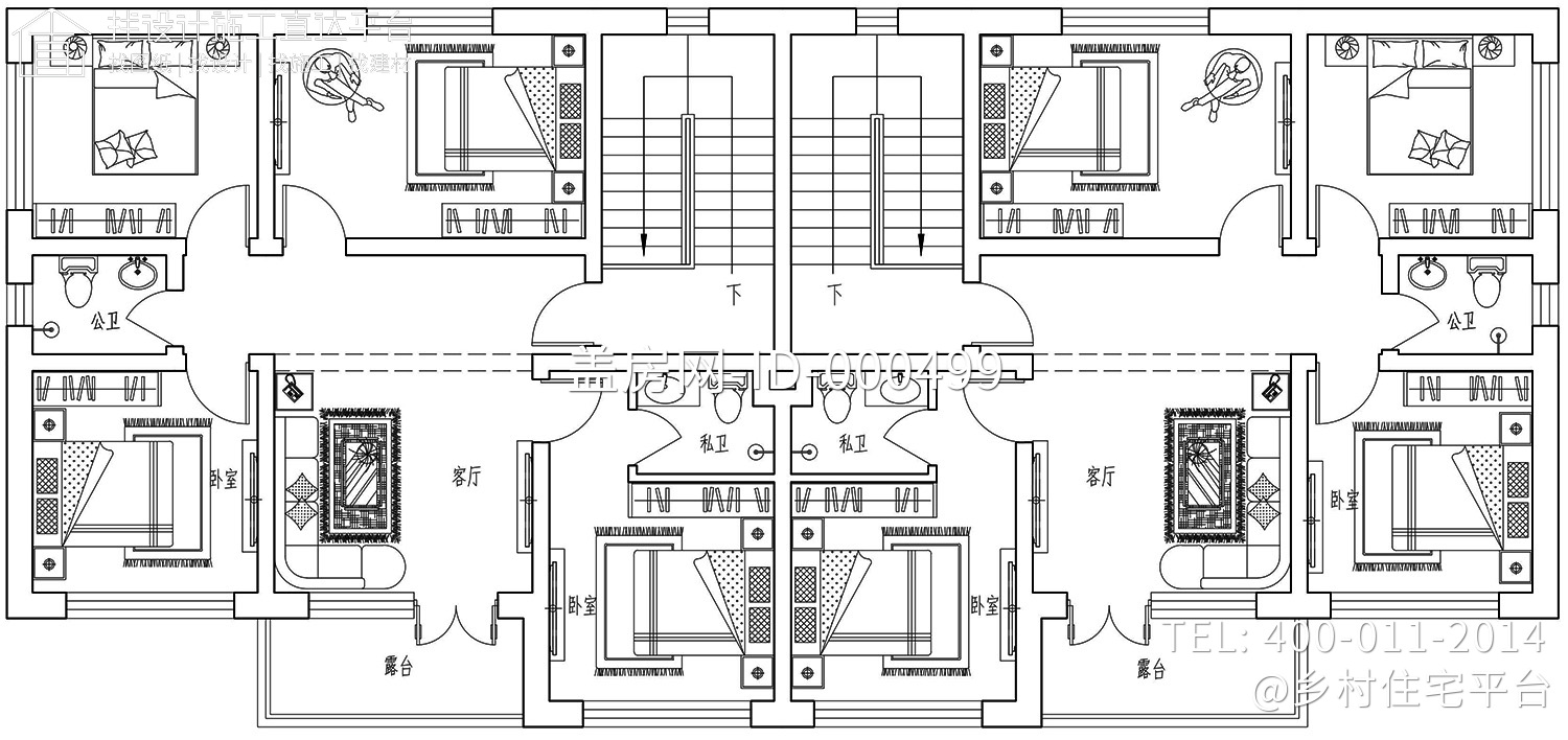 河南洛阳黄家新中式双拼别墅