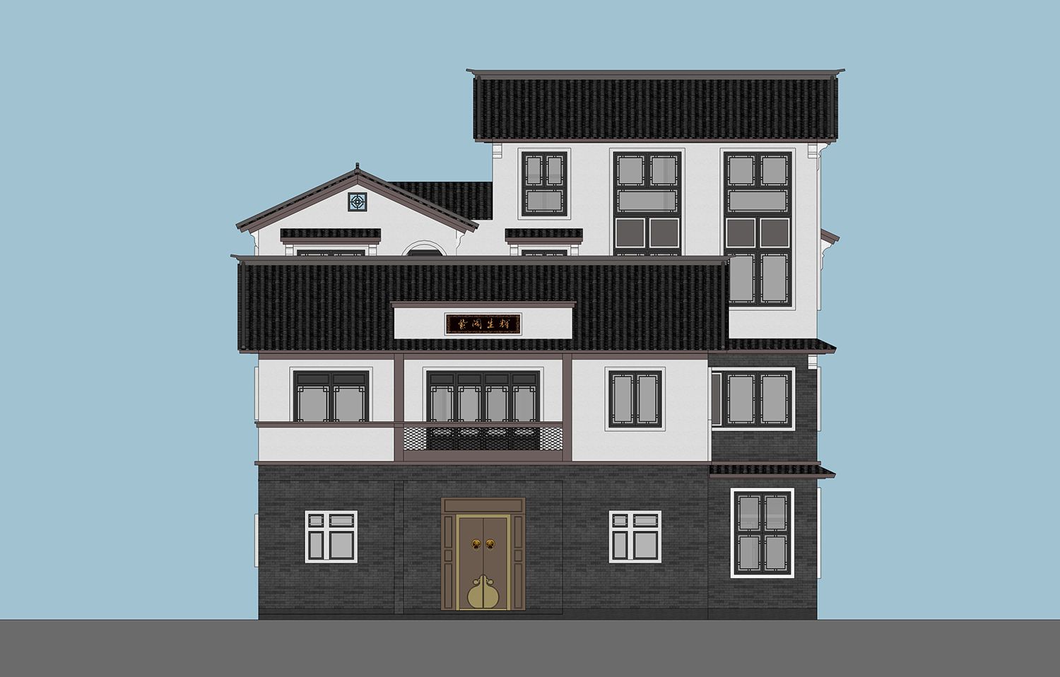 福建厦门宋家新中式别墅图纸
