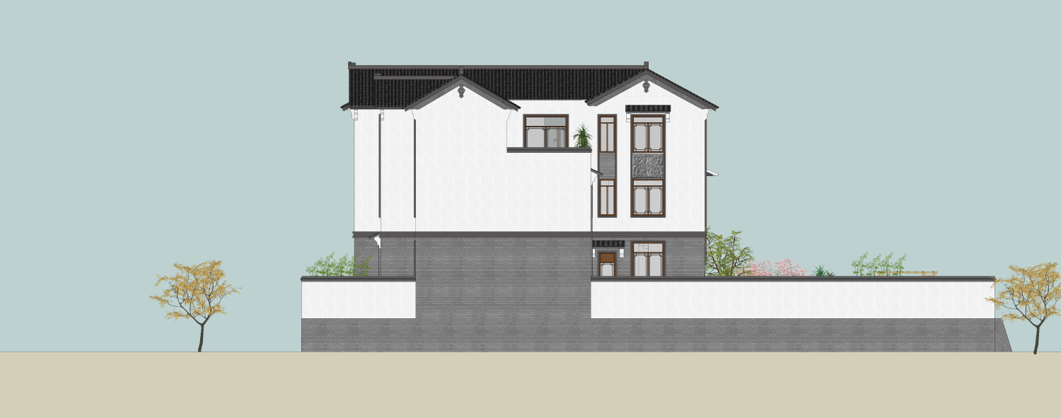广东汕尾孙家新中式宅院