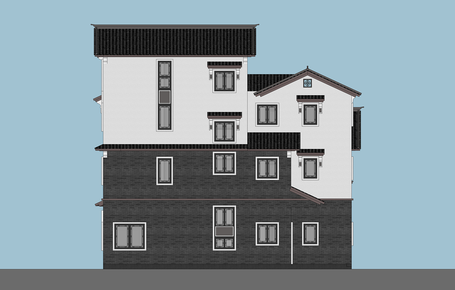 福建厦门宋家新中式别墅图纸