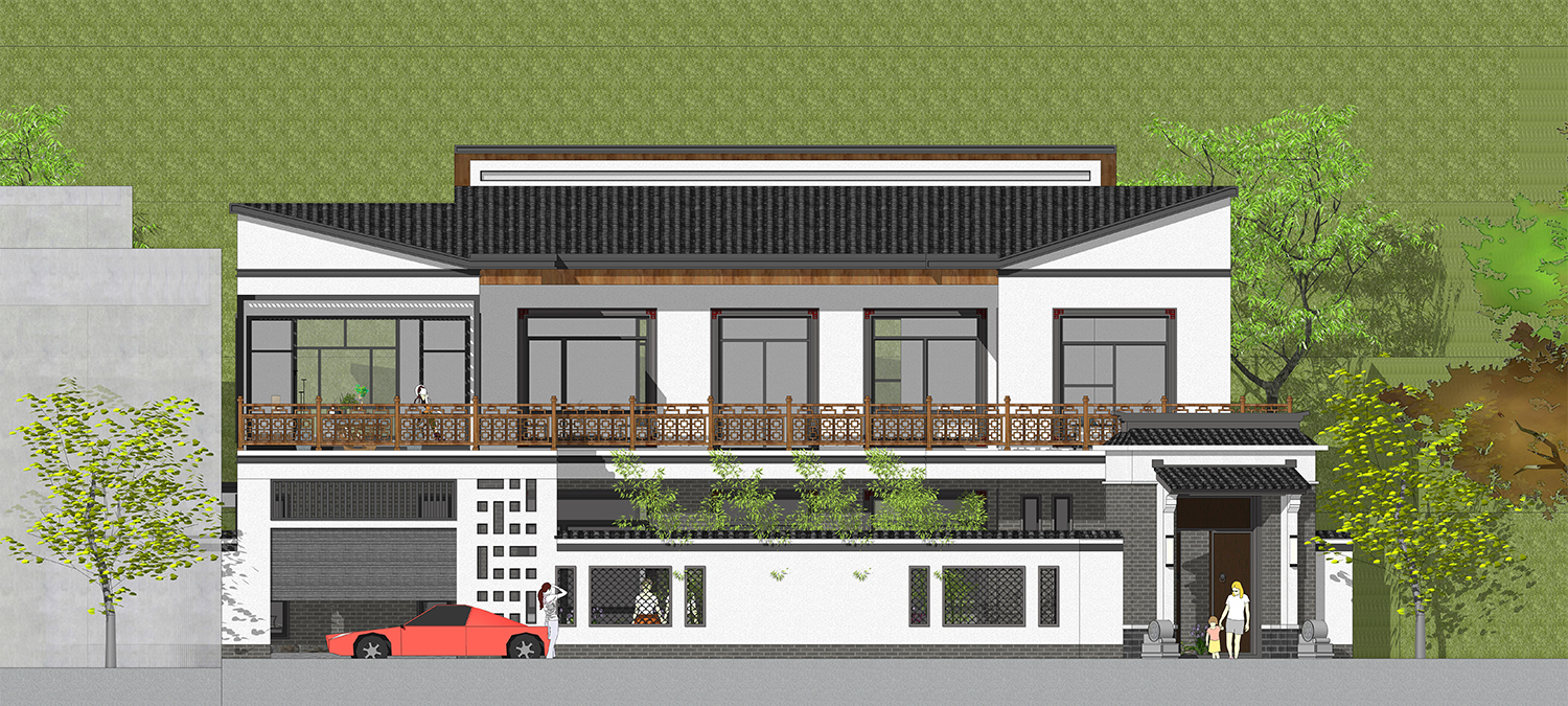 广东梅州王家中式合院