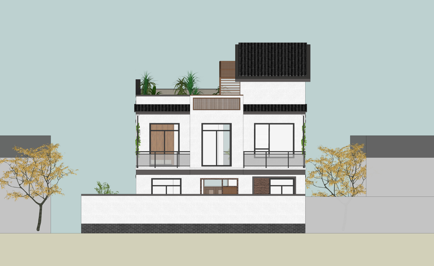 广东梅州邓家新中式宅院