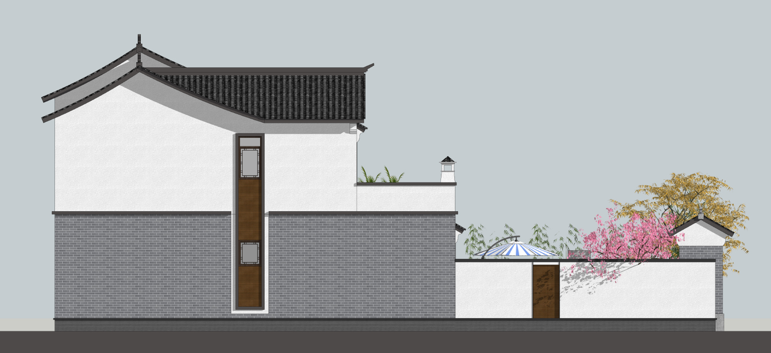 四川巴中冯家中式三合院
