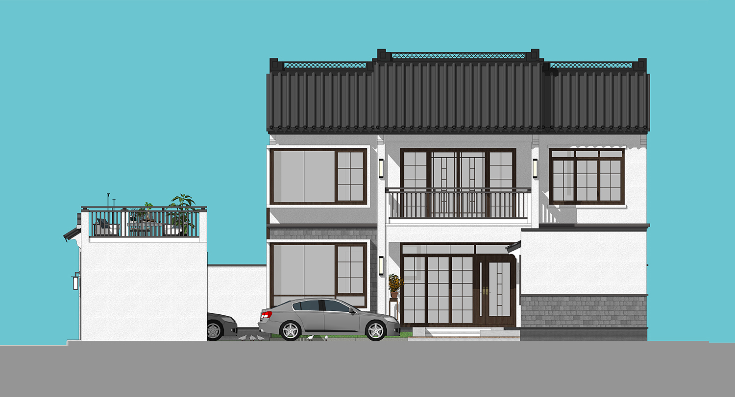 河南驻马店张家新中式三合院