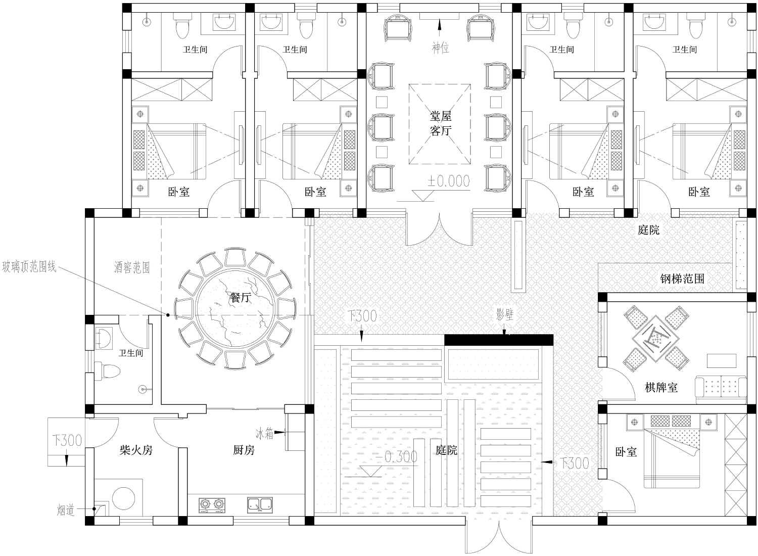 四川南充张家中式宅院