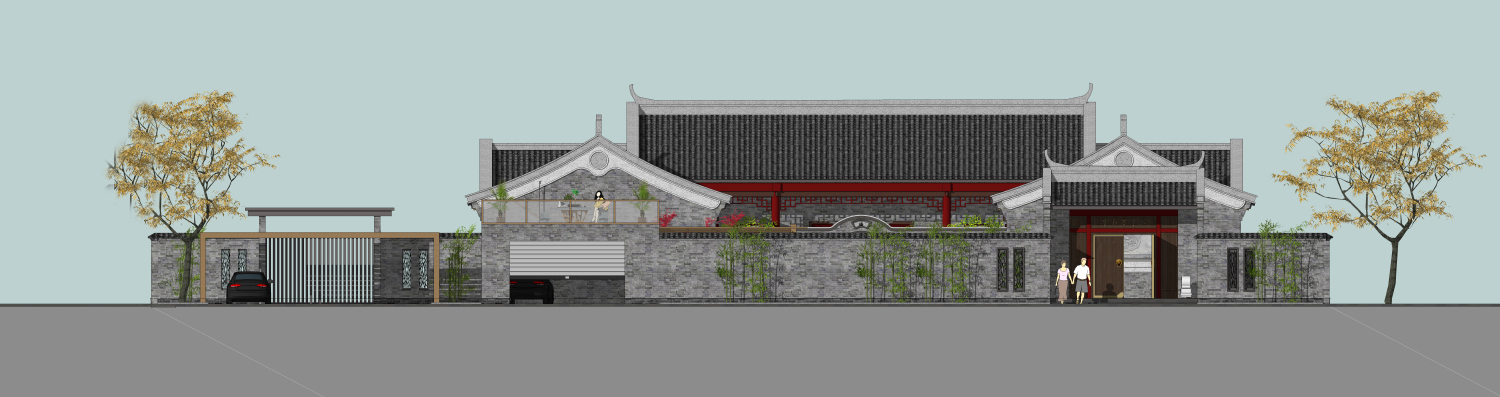 河北唐山王家中式三合院