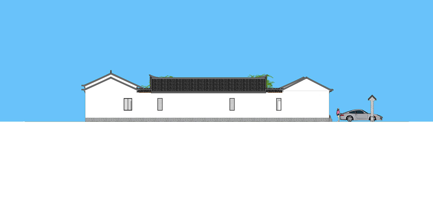 北京房山一层中式四合院
