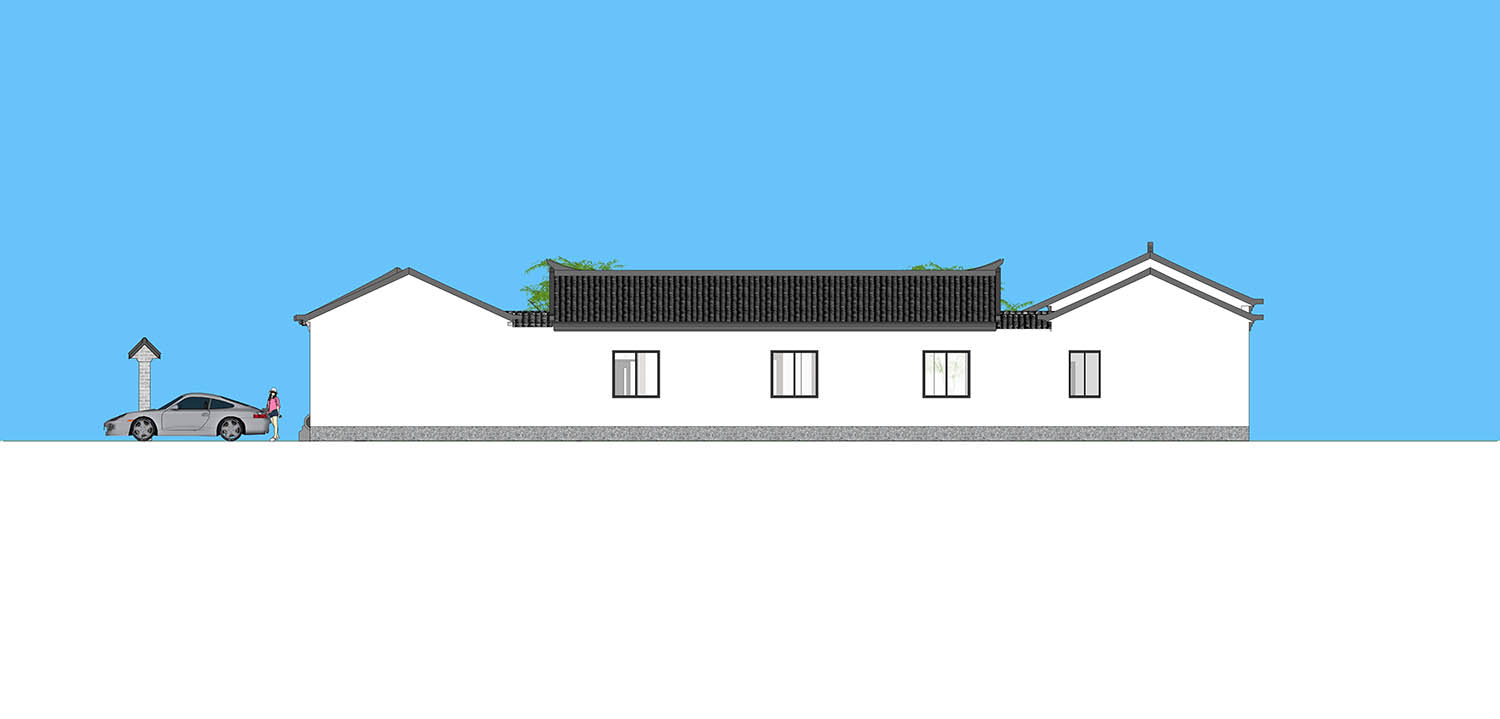 北京房山一层中式四合院