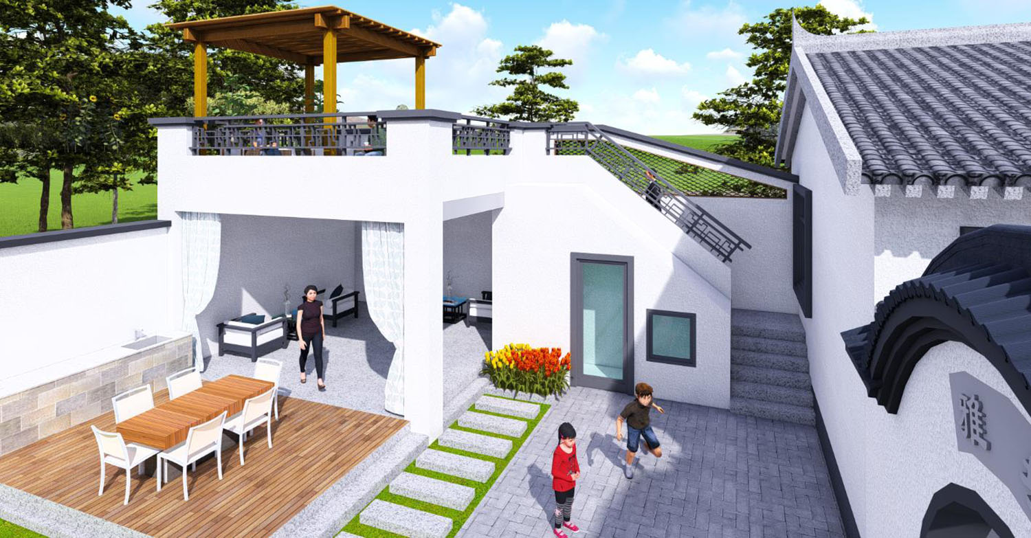 北京顺义杨家中式别墅